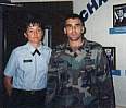 PV2 Nelson with Drill Sergeant Rivera